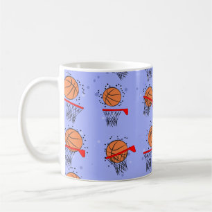 Mug Basketball - Motif de balle et de cerceau