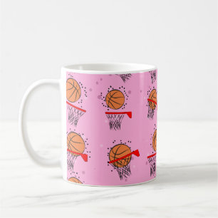 Mug Basketball - Motif de balle et de cerceau