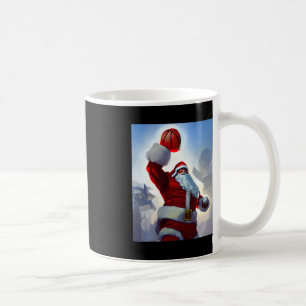 Mug Basketball Noël Père Noël Dunking pour hommes a