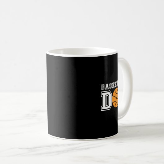 Mug Basketball Papa Basketball Cadeau Pour Père Basket (Devant droit)