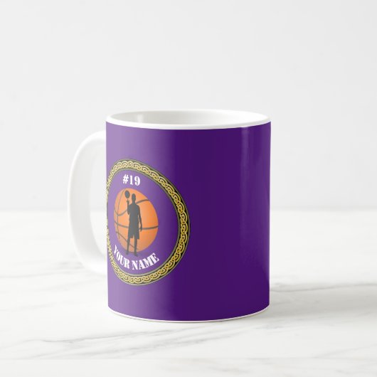 Mug Basketball Player - Ajouter nom et numéro (Devant gauche)