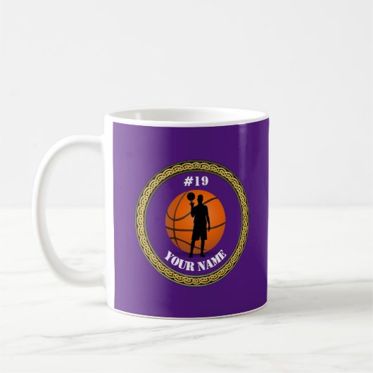 Mug Basketball Player - Ajouter nom et numéro (Gauche)