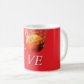 Mug Basketball que j'aime (Devant droit)
