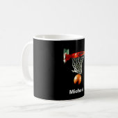 Mug Basketball Remplacez par votre nom (Devant gauche)