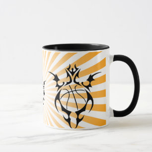 Mug basketball. tribal.