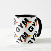 Mug Baskets textuels de gym. (Devant droit)