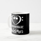 Mug Bass Clef Coeur J'Aime Jouer Mon Dulcimer (Devant gauche)