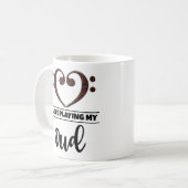 Mug Bass Clef Coeur J'Aime Jouer Mon Oud (Devant gauche)