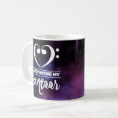 Mug Bass Clef Coeur pourpre Nebula Love Santoor (Devant gauche)