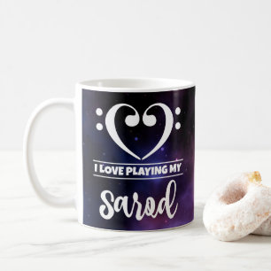 Mug Bass Clef Coeur pourpre Nebula Love Sarod