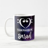 Mug Bass Clef Coeur pourpre Nebula Love Sarod (Gauche)
