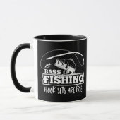 Mug Bass Fishing Hook Set Citation à grande bouche Drô (Gauche)