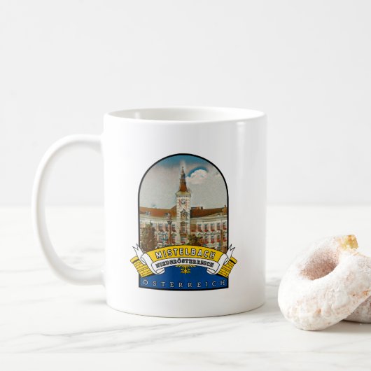 Mug Basse-Autriche Mistelbach Autriche (Avec donut)