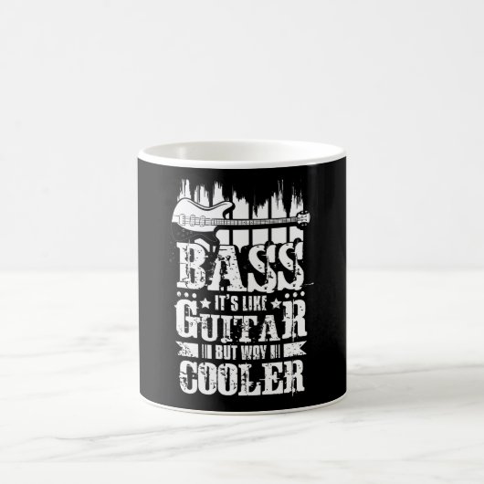 Mug Basse C'Est Comme Guitare Mais Glacière (Centre)