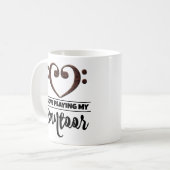 Mug Basse Clef Coeur J'Aime Jouer Mon Santoor (Devant gauche)