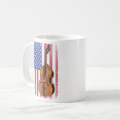 Mug Basse droite drapeau américain Patriotique Double  (Devant gauche)