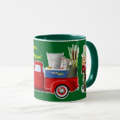 Mug Basse Pêcheur Nutcracker avec Petit Camion Rouge (Devant droit)