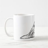 Mug basset blanc (Gauche)