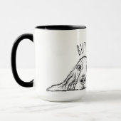 Mug basset blanc (Gauche)