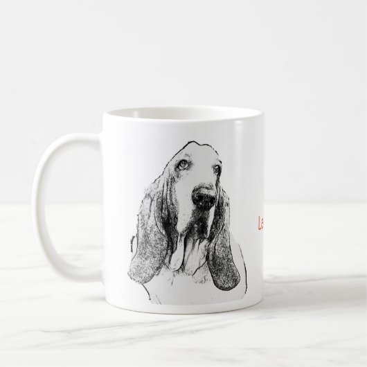 Mug Basset hound (Gauche)