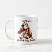 Mug Basset Hound - Ajouter le nom du chien, modifier l (Gauche)