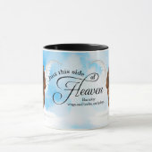 Mug Basset Hound Dog Heaven Personalized Memorial (Centre)