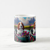 Mug Basset Hound Dog sur une pagaie : une aventure Pit (Centre)