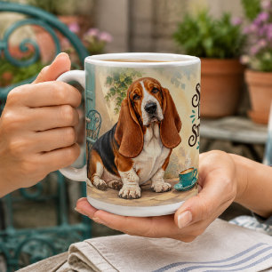 Mug Basset Hound Fort Personnalisé 