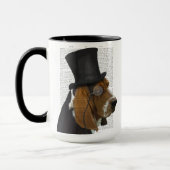 Mug Basset Hound, Hound officiel et Casquette (Gauche)