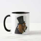 Mug Basset Hound, Hound officiel et Casquette (Gauche)