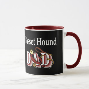 Mug Basset Hound Papa Cadeaux