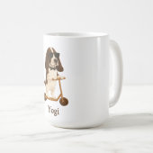 Mug Basset Hound Scooter (Devant droit)