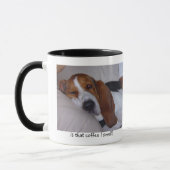Mug Basset Hound somnolent (Gauche)
