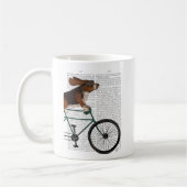 Mug Basset Hound sur vélo (Gauche)