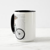 Mug Basset Hound sur vélo (Devant gauche)