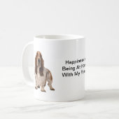 Mug Basset Hound - "un membre de la famille " (Devant gauche)