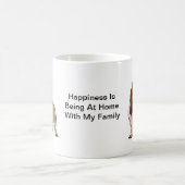 Mug Basset Hound - "un membre de la famille " (Centre)