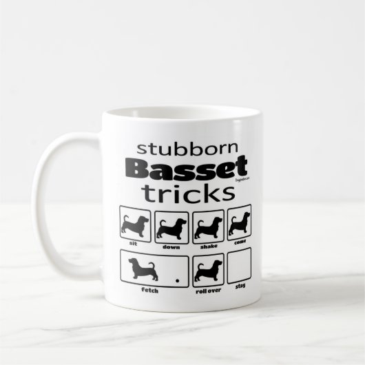 Mug Basset Tricks (Gauche)
