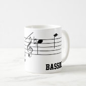 Mug Bassoon Jouer Planche De Café De Gamme (Devant droit)