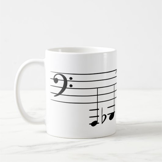 Mug Bassoon Jouer Planche De Café De Gamme (Gauche)