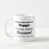 Mug Bassoon Me Rend Heureux (Gauche)