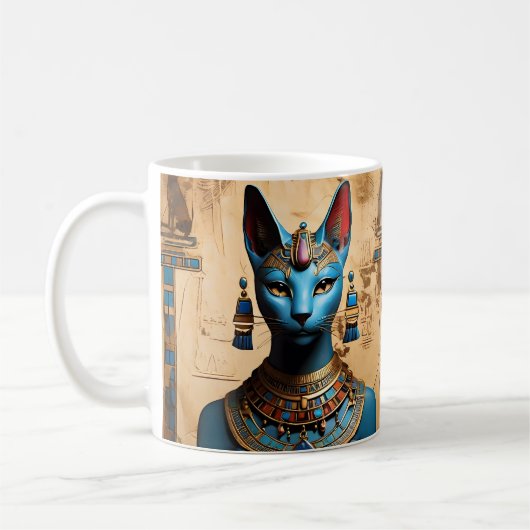 Mug Bastet l'ancien Dieu égyptien des chats (Gauche)