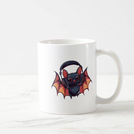 Mug Bat cool Avec Casque Mouches Avec Cool Jams Pour (Droite)