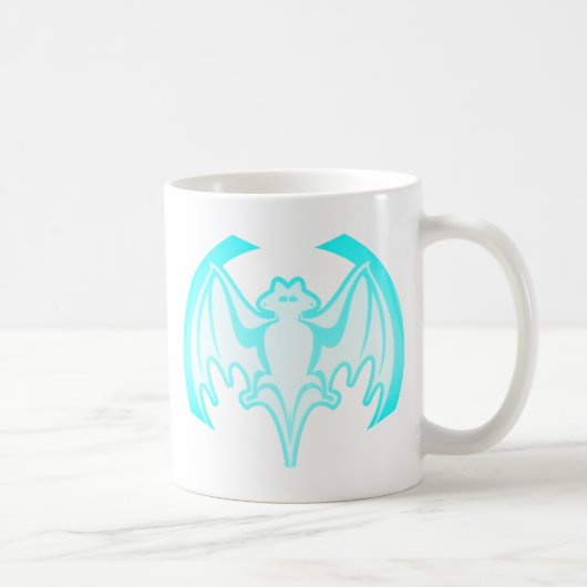 Mug Bat Cyan Inv Le MUSÉE Zazzle Cadeaux (Droite)