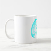 Mug Bat Cyan Inv Le MUSÉE Zazzle Cadeaux (Gauche)
