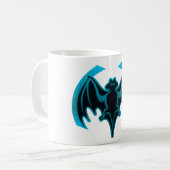 Mug Bat Cyan Le MUSÉE Zazzle Cadeaux (Devant gauche)