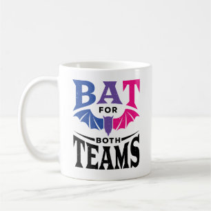 Mug Bat d'Halloween bisexuel pour les deux équipes