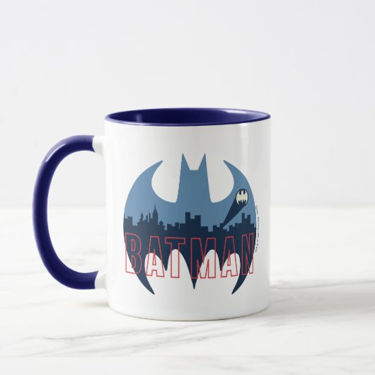 Mug Bat Logo With Gotham & Bat Signal (Gauche)