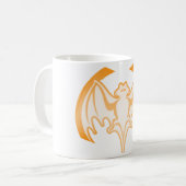 Mug Bat Orange Inv Le MUSÉE Zazzle Cadeaux (Devant gauche)