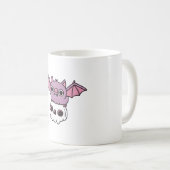 Mug Bat Vampire Flying Cute Avec Crâne (Devant droit)